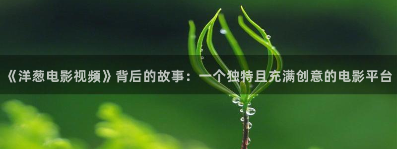 奇优影响：《洋葱电影视频》背后的故事：一个独特且充满创意的电影平台